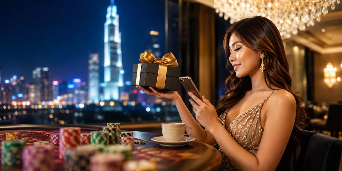 Paparan aplikasi kasino laju8 di Kuala Lumpur menggambarkan akses permainan meja langsung dari telefon