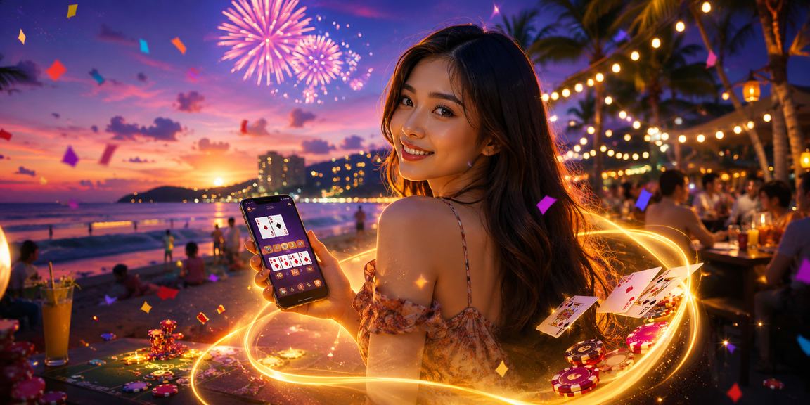 Permainan kad Teen Patti dalam suasana kasino tradisional Malaysia di Pulau Pinang